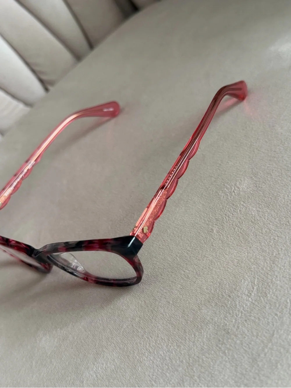 Kate Spade New York Red Tortoiseshell Glasses Jenna Demo Frames